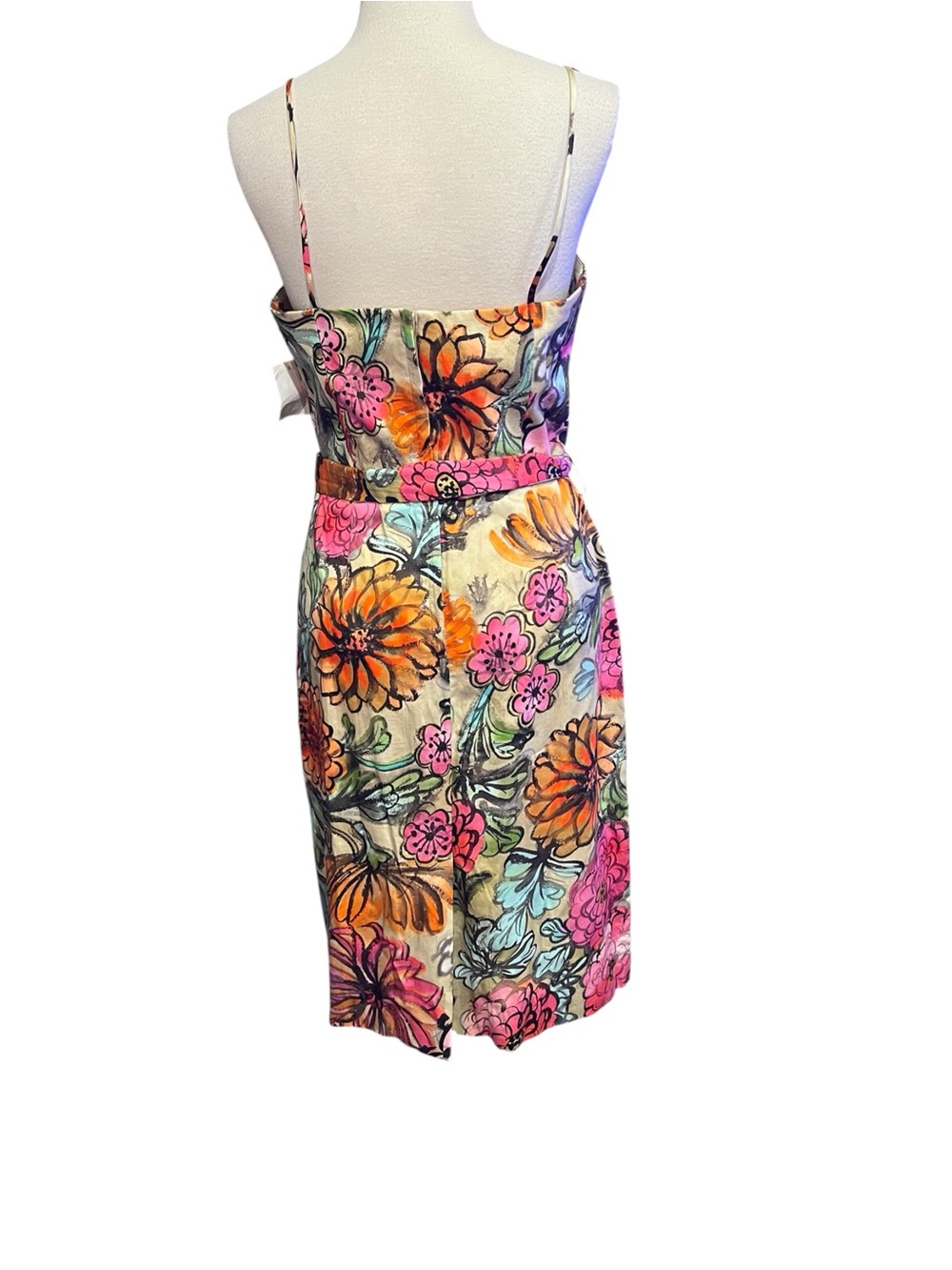 Milly of New York Floral slip Dress Romantic boho Garden Party Midi size 8 - Picture 2 of 12